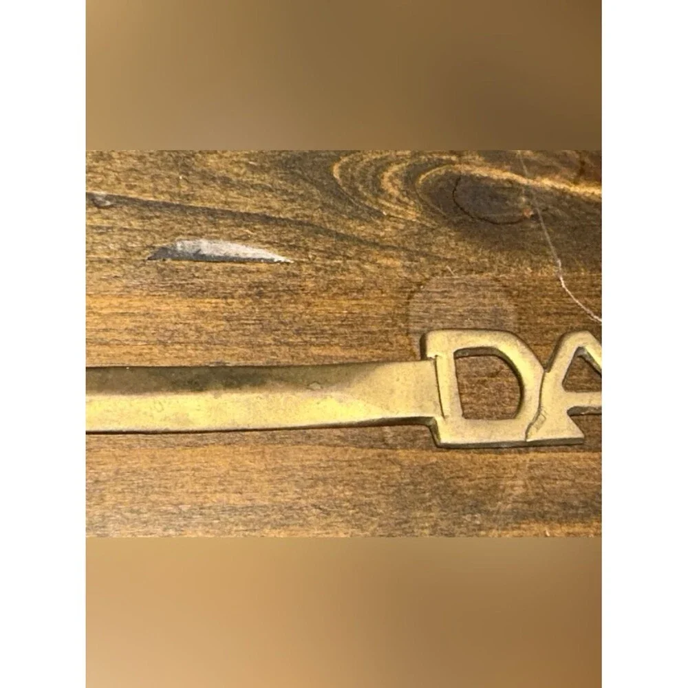 DAD Brass Letter Opener - Vintage Fathers Tool GUC